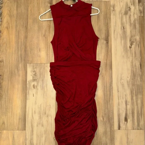 white christmas dresses SAMPLE-Aroma Cutout Dress – SABO main image 1